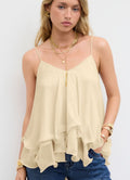 Women's New Off-Shoulder Ruffle Strap Top
