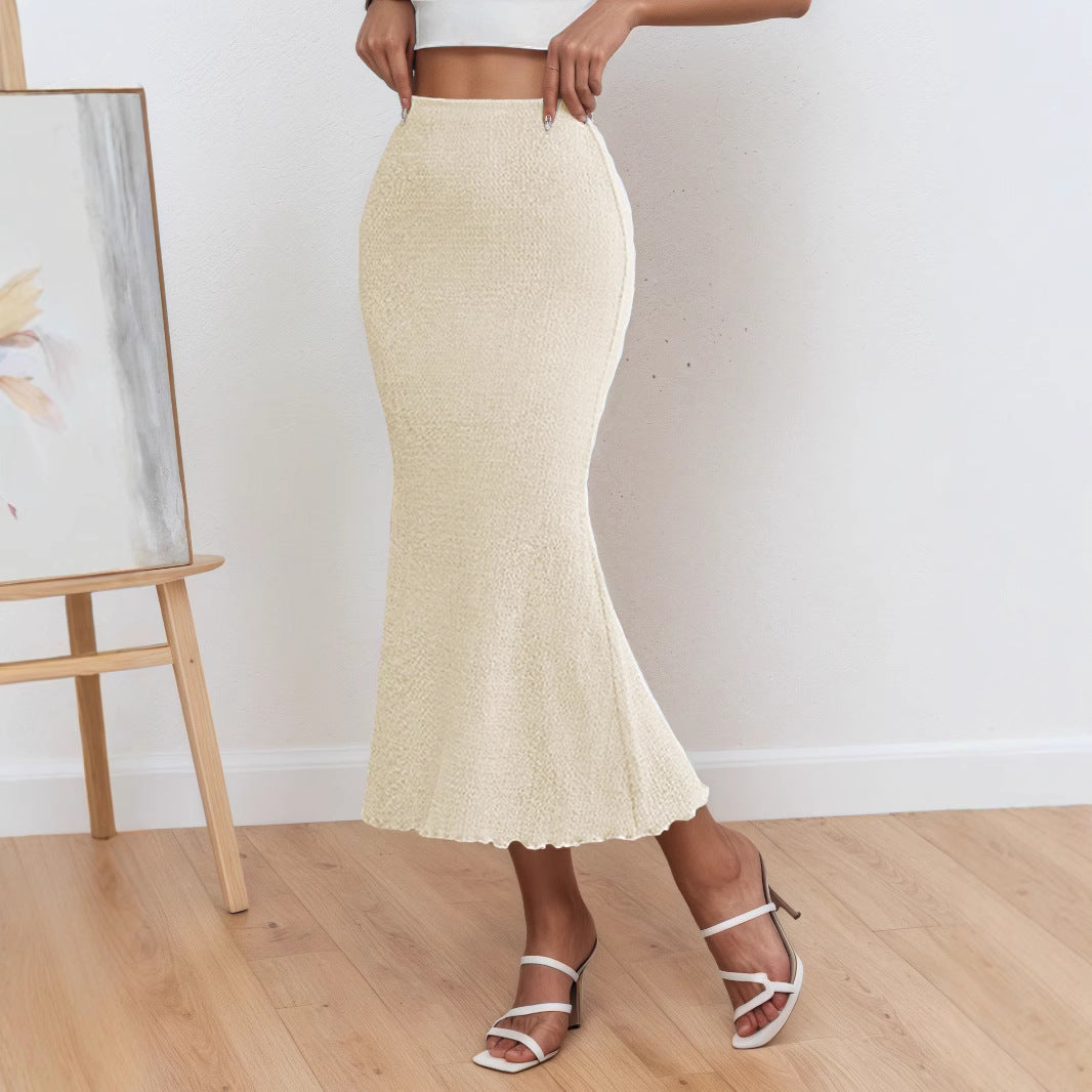 Elegant Sheath Mermaid Skirt Midi Skirt