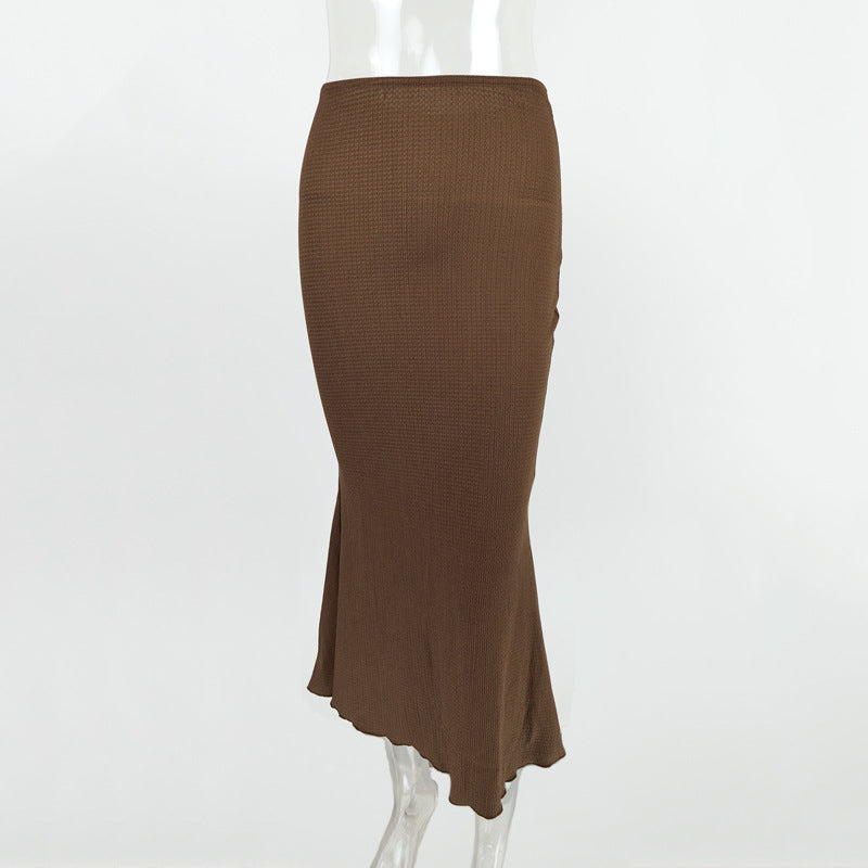 Elegant Sheath Mermaid Skirt Midi Skirt