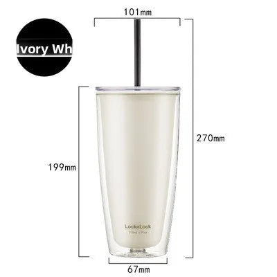 Summer Large Capaci St Cup Office Use Convenient Handheld Cherry Blossom Pattern Fre Girl Sle Lo N Lo Water Bottle