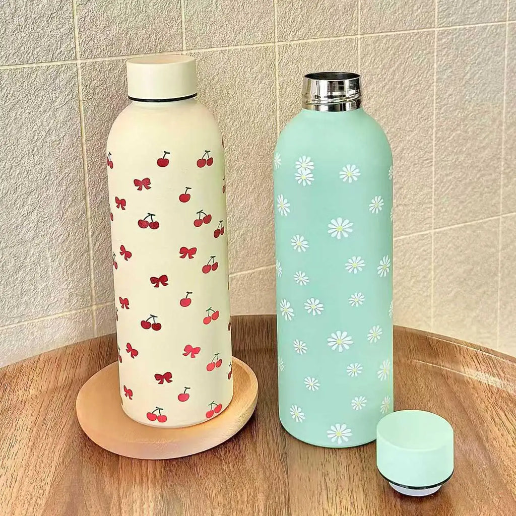 Stainless Steel Wine Bottle Insulated Cup, Durable Reusable Material, Portable Large Capacity Cute High Aesthetic Thermos