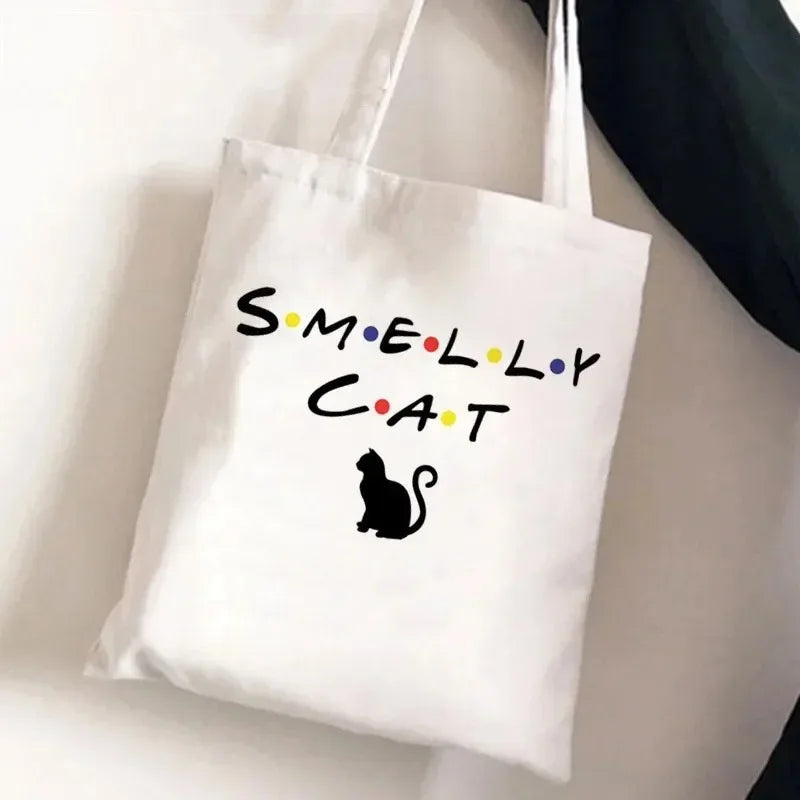 Friends Tv Show Series Pattern Tote Bag Fashionable Canvas Bags Parties Travel and Shopping Machine Washable Handbag Fans Gifts