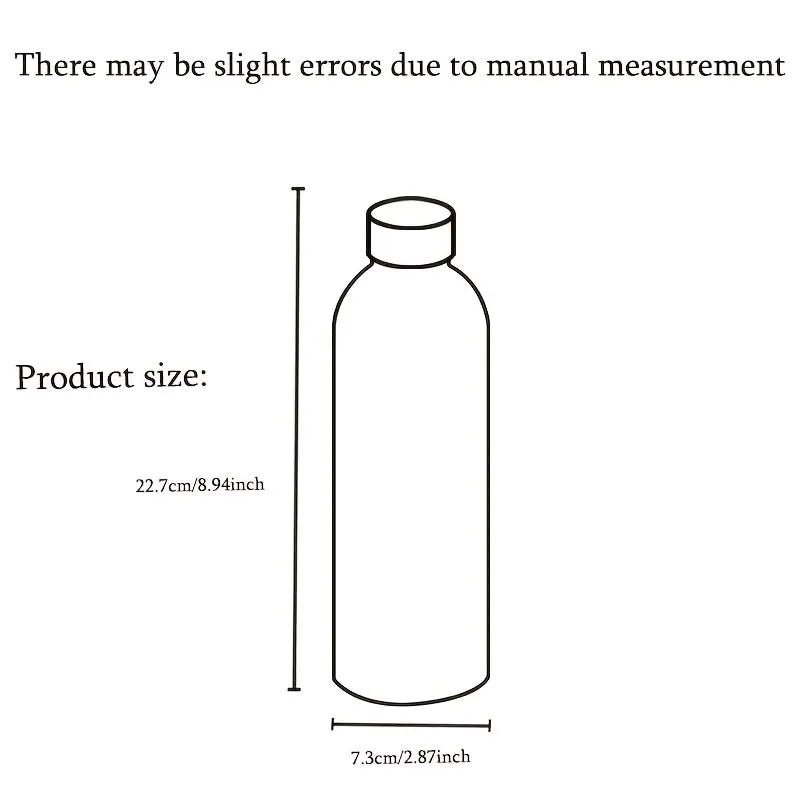 Luxurious And Fashionable Tulip Stainless Steel Water Bottle, 500ml-BWBG/16.9oz Reusable Vacuum Insulated Flask Cup