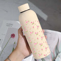 Luxurious And Fashionable Tulip Stainless Steel Water Bottle, 500ml-BWBG/16.9oz Reusable Vacuum Insulated Flask Cup