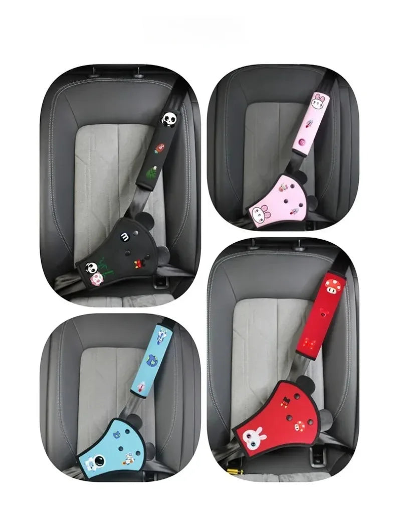 Car Child Safety Belt, Seat Shoulder Guard, Anchor, Safety Belt Protection Cover, Anti Pinch Neck Limiter, Belly Guard