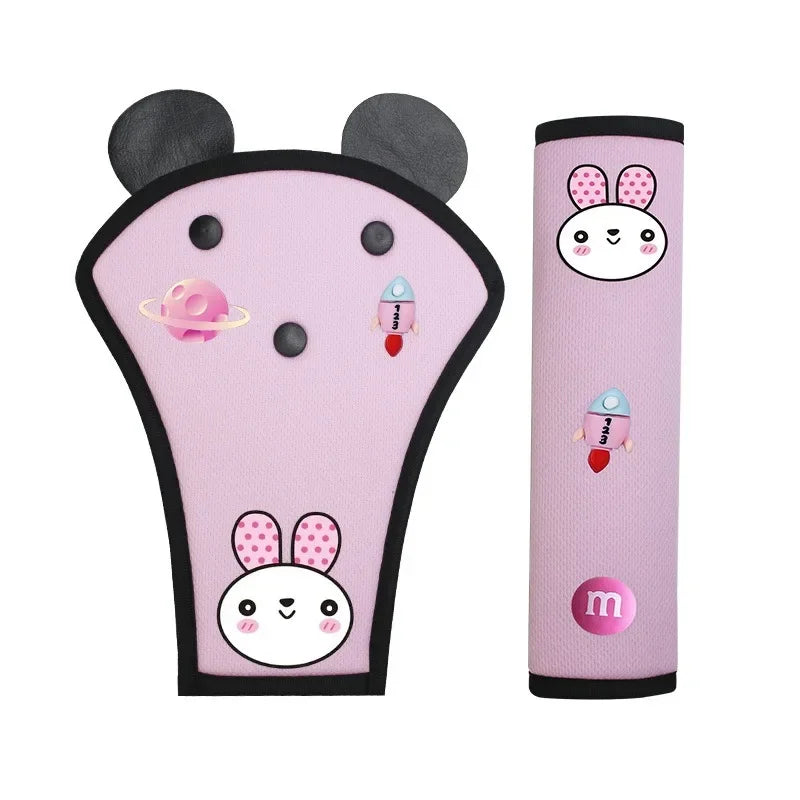 Car Child Safety Belt, Seat Shoulder Guard, Anchor, Safety Belt Protection Cover, Anti Pinch Neck Limiter, Belly Guard