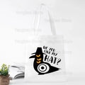 Kpop Demon Hunter Canvas Bag Women Girls Simple Large Capacity Demon Hunters Handbag Shoulder Bag Tote Reusable Student Bookbag