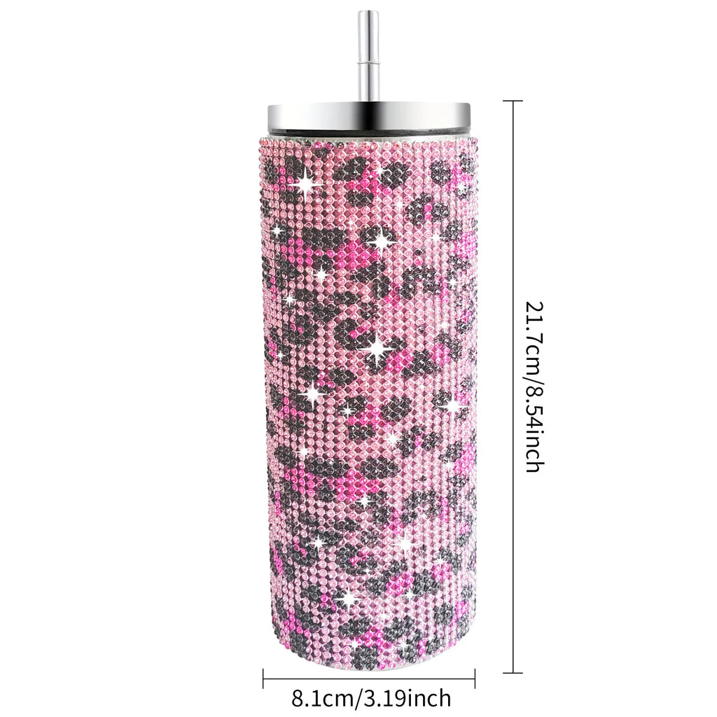 500ml Shiny Stainless Steel Bottles Vacuum Flasks Bling Drink Water Bottle Insulated Cup Travel For Gift