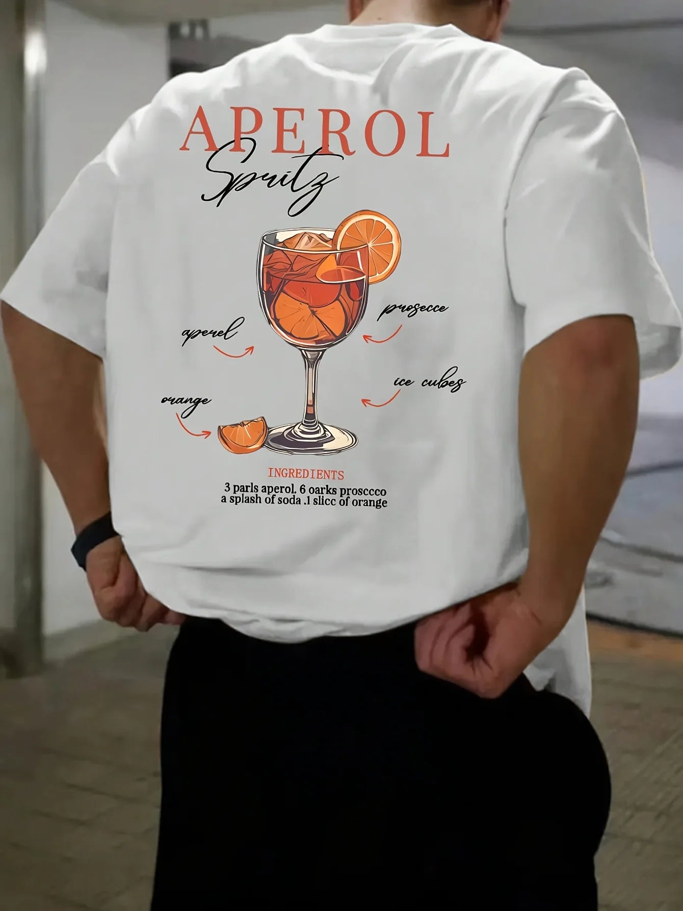 Fashionable vacation men's summer juice printed breathable and comfortable round neck T-shirt outdoor casual top