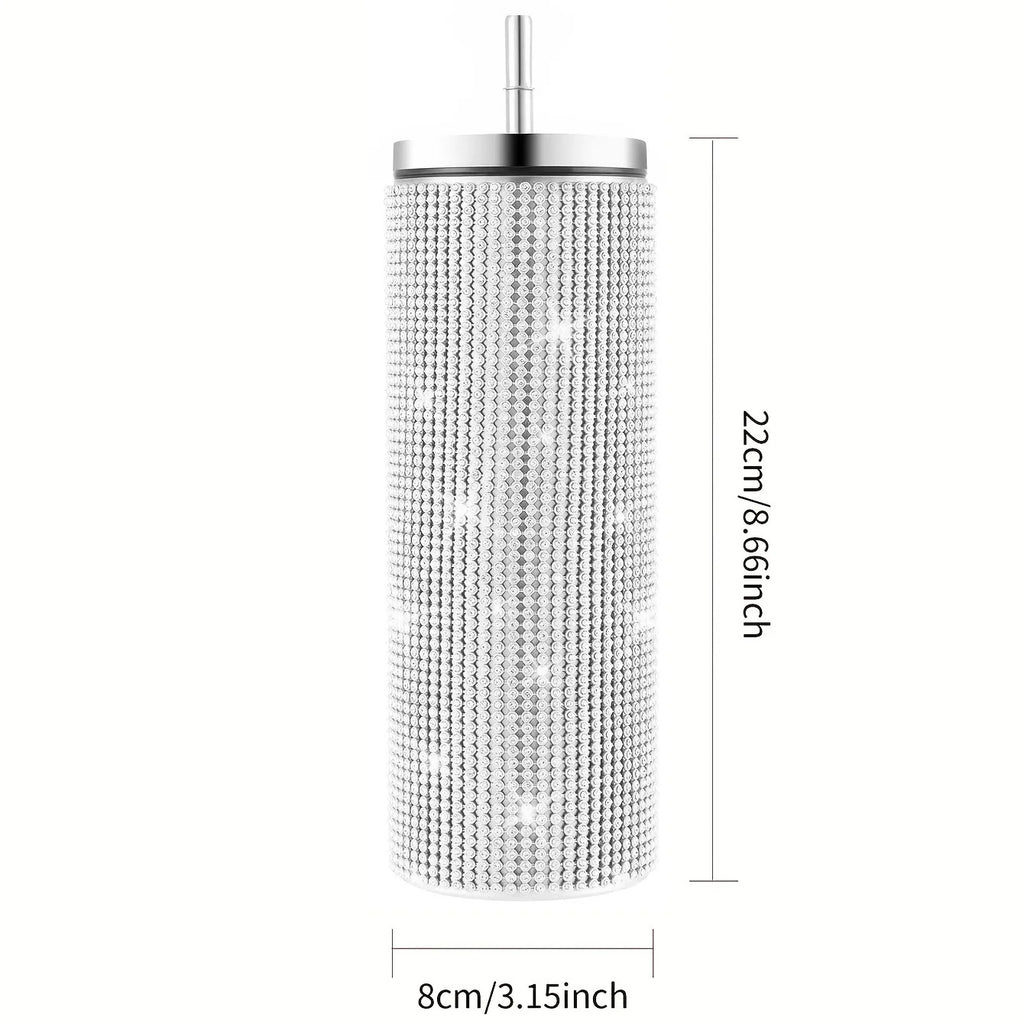 500ml Shiny Stainless Steel Bottles Vacuum Flasks Bling Drink Water Bottle Insulated Cup Travel For Gift