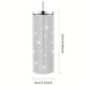 500ml Shiny Stainless Steel Bottles Vacuum Flasks Bling Drink Water Bottle Insulated Cup Travel For Gift