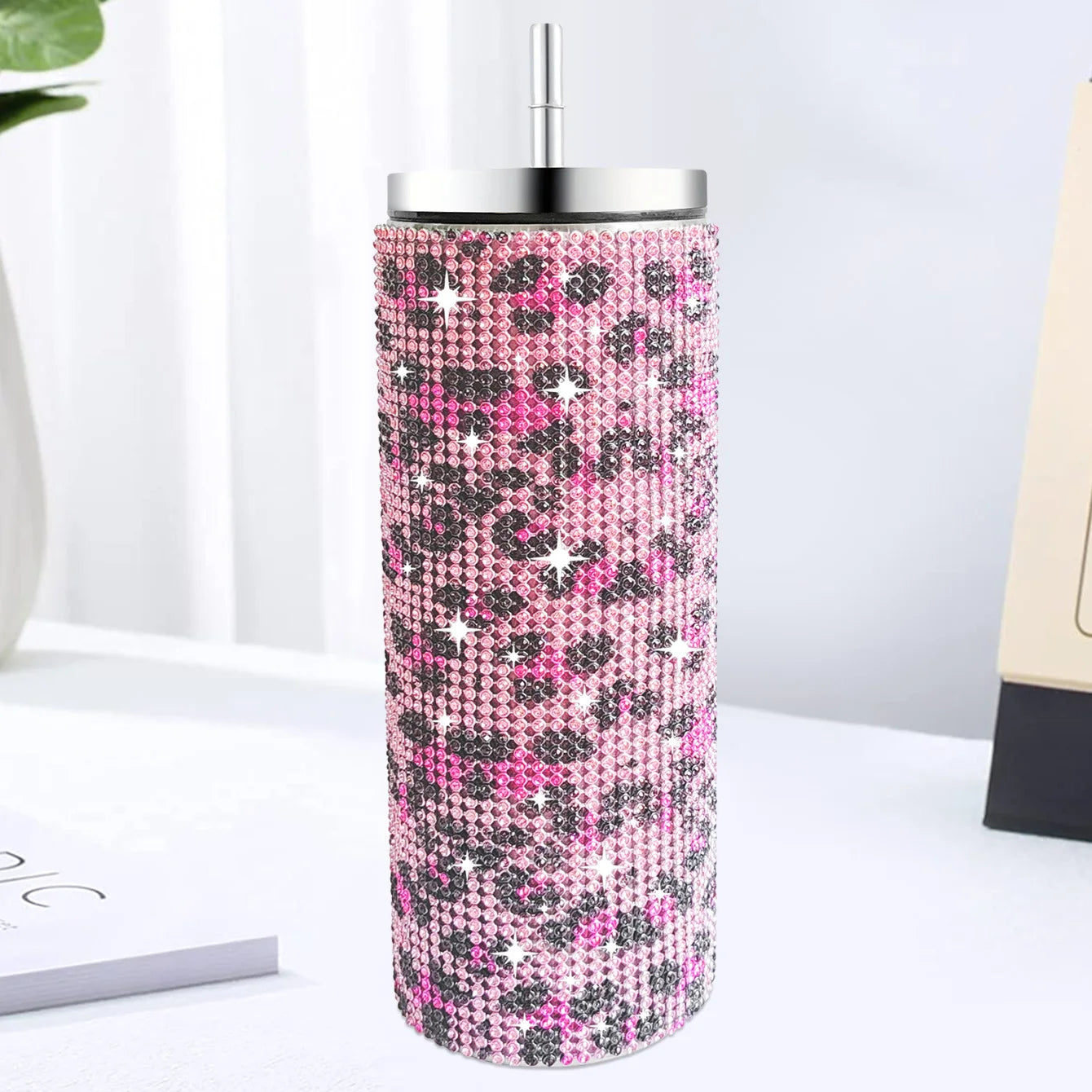 500ml Shiny Stainless Steel Bottles Vacuum Flasks Bling Drink Water Bottle Insulated Cup Travel For Gift