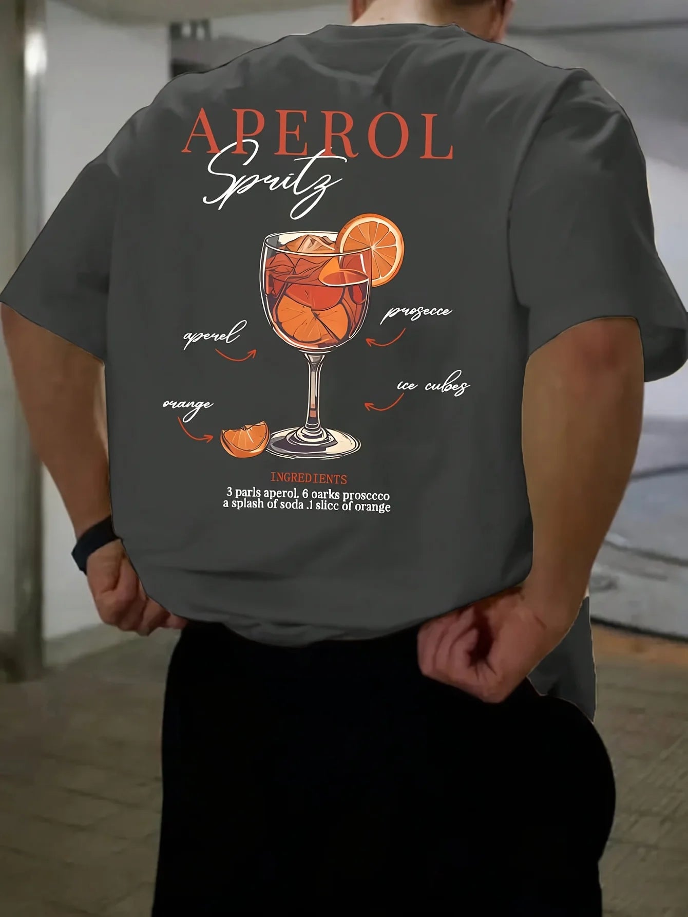 Fashionable vacation men's summer juice printed breathable and comfortable round neck T-shirt outdoor casual top