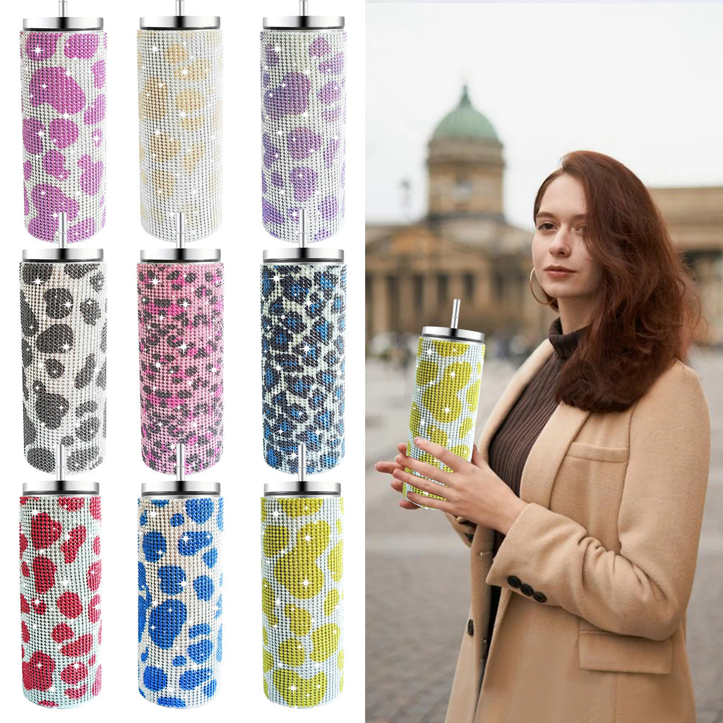 500ml Shiny Stainless Steel Bottles Vacuum Flasks Bling Drink Water Bottle Insulated Cup Travel For Gift