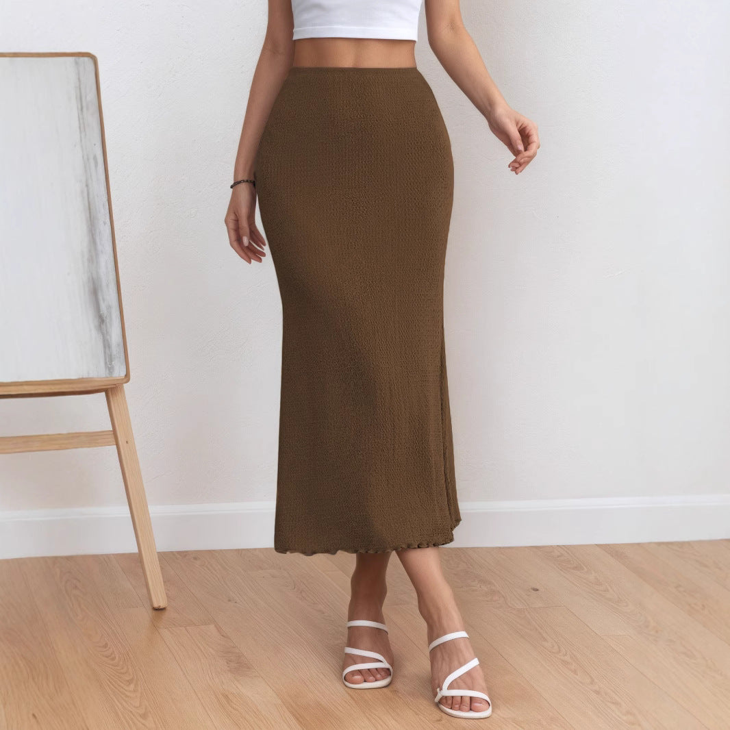 Elegant Sheath Mermaid Skirt Midi Skirt